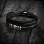 To My Husband "Love You Forever" Vegan Leather Bracelet with Message Card