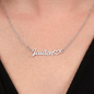 Personalised Name Necklace With Heart
