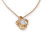 Beautiful Necklace 18k Gold Pendant Embellished With Cubic Zirconia Crystals