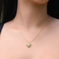 Beautiful Necklace 18k Gold Pendant Embellished With Cubic Zirconia Crystals