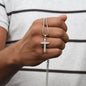 Cross Engraved Pendant With Snake Chain Necklace for your boyfriend. Crafted in high polished stainless steel, this piece will resist tarnishing and is hypoallergenic for sensitive skin. Includes a luxury adjustable snake chain (18" - 22") and attaches with an easy to use lobster clasp.
