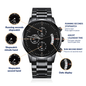 A personalized Best Man gift that can withstand constant use, this Engraved Design Black Chronograph Watch is the perfect gift for your wedding party. A fun thoughtful Best Man gift and a long-lasting keepsake.