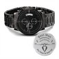 A personalized Best Man gift that can withstand constant use, this Engraved Design Black Chronograph Watch is the perfect gift for your wedding party. A fun thoughtful Best Man gift and a long-lasting keepsake.