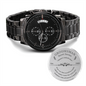 A personalized Groomsman gift that can withstand constant use, this Engraved Design Black Chronograph Watch is the perfect gift for your wedding party. A fun thoughtful groomsmen gift and a long-lasting keepsake