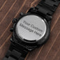 Engraved Men's Watch Groom Wedding Day Gift, Best Man Groomsman Gift, Birthday for Son, Dad for Fathers Day Anniversary for Men, Graduation