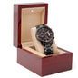 A personalized Groomsman gift that can withstand constant use, this Engraved Design Black Chronograph Watch is the perfect gift for your wedding party. A fun thoughtful groomsmen gift and a long-lasting keepsake