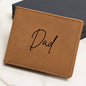 Personalised Graphic Leather Wallet "Dad"