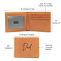 Personalised Graphic Leather Wallet "Dad"