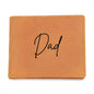 Personalised Graphic Leather Wallet "Dad"