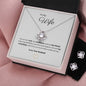 Beautiful Love Knot With Matching Earrings