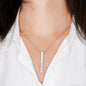 Engraved 4-Sided Vertical Stick Polished Stainless Steel Pendant With Snake Chain Necklace is a timeless way to carry the names, dates, or words that matter most. Each of the four sides is custom engraved.