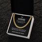 My Husband Cuban Link Chain Necklace Stainless Steel or 14k Gold Finish and heartfelt message card