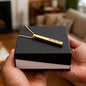 Engraved 4-Sided Stick 18k Gold finish Snake Chain Necklace is a timeless way to carry the names, dates, or words that matter most. Each of the four sides is custom engraved.