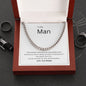 Mans Gold cuban link necklace