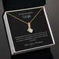 Personalised Gift For Her 14k or 18k gold finish Petite Pendant Necklace With Cubic Zirconia Crystals