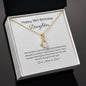 Happy 18th Birthday Daughter 14k or 18K Gold Petite Pendant Necklace