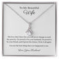 Personalised Gift For Her 14k or 18k gold finish Petite Pendant Necklace With Cubic Zirconia Crystals