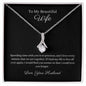 Personalised Gift For Her 14k or 18k gold finish Petite Pendant Necklace With Cubic Zirconia Crystals