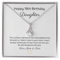 Happy 18th Birthday Daughter 14k or 18K Gold Petite Pendant Necklace