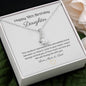 Happy 18th Birthday Daughter 14k or 18K Gold Petite Pendant Necklace