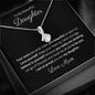 Petite Ribbon Pendant Necklace 14k white gold finish or 18k yellow gold finish over stainless steel with 7mm cubic zirconia