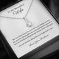 Personalised Gift For Her 14k or 18k gold finish Petite Pendant Necklace With Cubic Zirconia Crystals