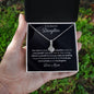 Petite Ribbon Pendant Necklace 14k white gold finish or 18k yellow gold finish over stainless steel with 7mm cubic zirconia