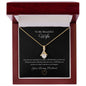 14k white gold finish or 18k yellow gold finish Ribbon pendant necklace