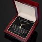 Petite Ribbon Pendant Necklace 14k white gold finish or 18k yellow gold finish over stainless steel with 7mm cubic zirconia
