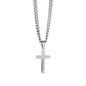 Personalised Son Stainless Steel Cross Necklace On Cuban Chain