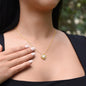 To My Beautiful Mom Love Knot 14k or 18k finish Necklace. Features a beautiful pendant embellished with premium cubic zirconia crystals and heartfelt message card.