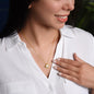 My Beautiful Mom Love Knot 14k or 18k finish Necklace. Features a beautiful pendant embellished with premium cubic zirconia crystals and heartfelt message card.