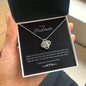 To My Soulmate Necklace Love Knot Pendant