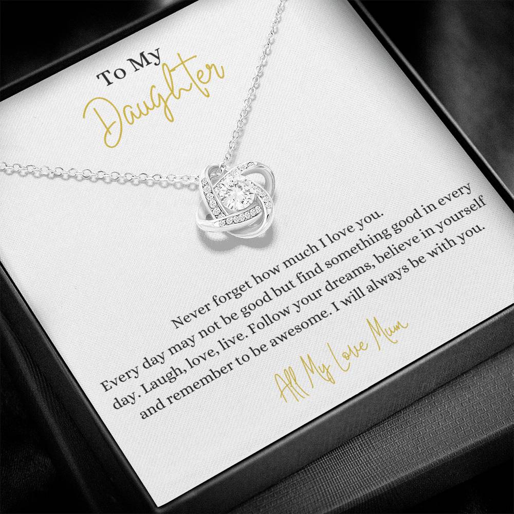 Love knot necklace on sale daughter