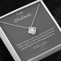 To My Soulmate pendant necklace 14k white gold over stainless steel or 18k yellow gold over stainless steel