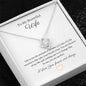 14k white gold or 18k yellow gold finish love knot pendant necklace for wife with 6mm round cut cubic zirconia Crystal