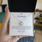 To My Soulmate pendant necklace 14k white gold over stainless steel or 18k yellow gold over stainless steel