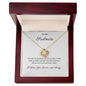 To My Soulmate pendant necklace 14k white gold over stainless steel or 18k yellow gold over stainless steel