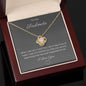 To My Soulmate pendant necklace 14k white gold over stainless steel or 18k yellow gold over stainless steel