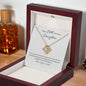 Happy 21st Birthday Daughter Message with Forever Love Heart Pendant Necklace 14k or 18k Gold