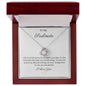 To My Soulmate pendant necklace 14k white gold over stainless steel or 18k yellow gold over stainless steel
