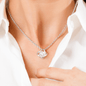 14k white Gold Love Knot