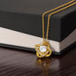 Beautiful Necklace 18k Gold Pendant Embellished With Cubic Zirconia Crystals