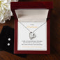 My Soulmate Love Heart Necklace and Earring Set. 14k white gold finish, 6.5mm round cut cubic zirconia crystal with heartfelt message.