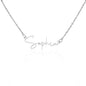 Signature Style Name Necklace, in polished stainless steel or 18K yellow gold finish.