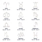 Zodiac Necklace To My Wife Astrological Sign Design with message card, stainless steel or 18k gold finish