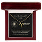 Zodiac Necklace To My Wife Astrological Sign Design with message card, stainless steel or 18k gold finish
