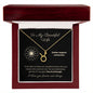 Zodiac Necklace To My Wife Astrological Sign Design with message card, stainless steel or 18k gold finish