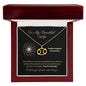 Zodiac Necklace To My Wife Astrological Sign Design with message card, stainless steel or 18k gold finish