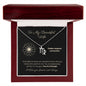 Zodiac Necklace To My Wife Astrological Sign Design with message card, stainless steel or 18k gold finish
